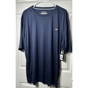 Speedo Blue Athletic Shirt Men's XXL Moisture Wicking Short Sleeve Crew Neck NWT